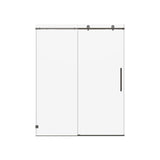 Frameless, Single Sliding Soft Close Shower Doors, 5/16" Sgcc Tempered Glass