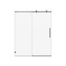 Frameless, Single Sliding Soft Close Shower Doors, 5/16" Sgcc Tempered Glass