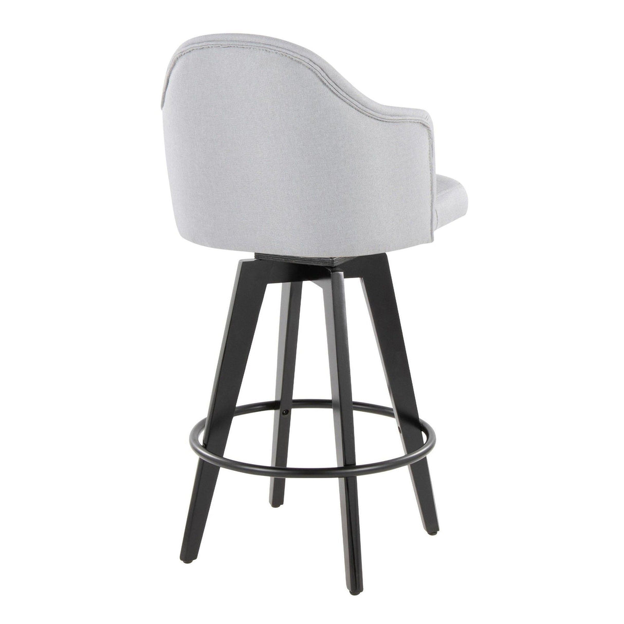 Ahoy - Fixed-Height Counter Stool (Set of 2) - Black Bamboo Legs