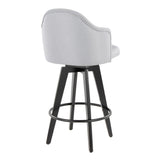 Ahoy - Fixed-Height Counter Stool (Set of 2) - Black Bamboo Legs