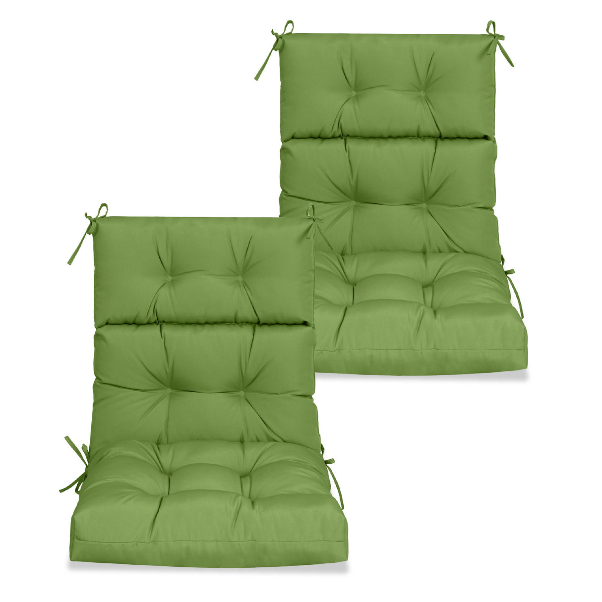 2 Piece High Back Patio Chair Cushion Set
