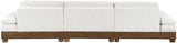 Turin - Chenille Fabric Upholstered Modular Sectional - Cream
