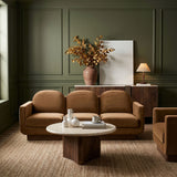 Diviento - Velvet Performance Fabric Upholstered Sofa
