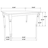 Hayward - Dining Table Rectangular Table With Rounded Edge Top - Walnut