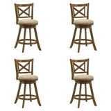 Kodi - Modern Farmhouse Swivel Wood Counter Height Kitchen Bar Stool