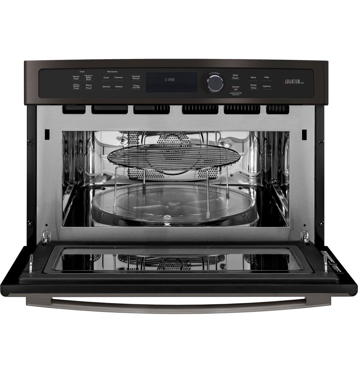GE Profile(TM) 27 in. Single Wall Oven Advantium(R) Technology - (PSB9100BLTS)
