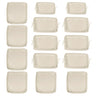Cushion Covers For 7 Piece Wicker Sectional Sofa, 14 Pack Seat And Back Slipcovers With Zipper