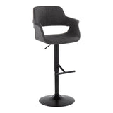 Vintage Flair - Adjustable Barstool (Set of 2) - Black