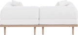 Laguna - 2 Piece Resilient Water Resistant Fabric 71" Upholstered Outdoor Patio Modular Loveseat