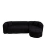 L - Shape Boneless Cloud Couch With 2 Throw Pillows For Living Room