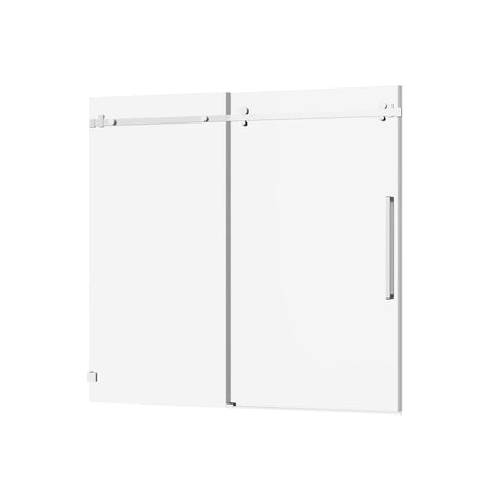 Frameless Tub Sliding Shower Door With Easy Clean Coating