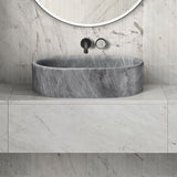 Bathroom Vessel Sink, Semi Polished Surface