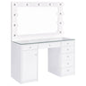Fern - 7 Drawer Vanity Set With Mirror And Globe Lights