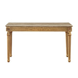 Daesha - Sofa Table - Marble Top & Antique Gold