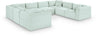 Shaggy - 8 Piece Modular U-Shaped Sectional