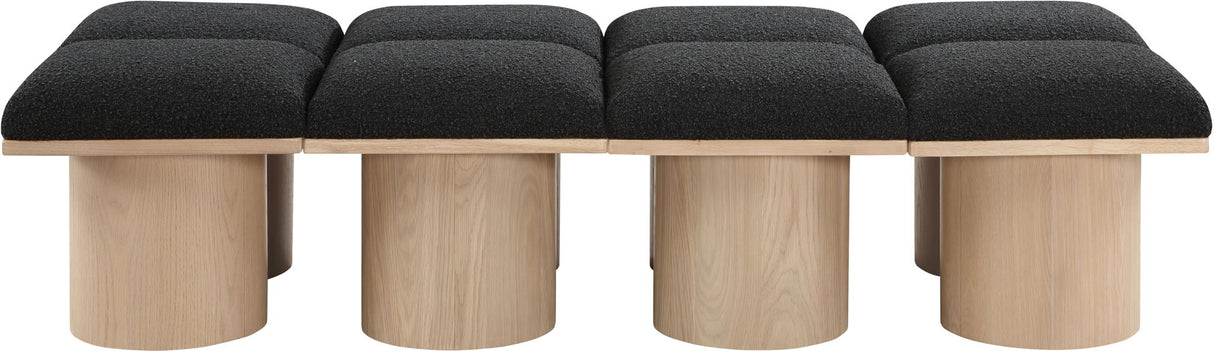 Pavilion - 8 Piece Modular Bench With Natural Base