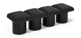 Pavilion - 4 Piece Modular Bench With Black Base