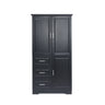 Tall Wide Storage Cabinet With Doors, 3 Drawers