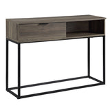 Galeno - Writing Desk - Rustic Oak & Black