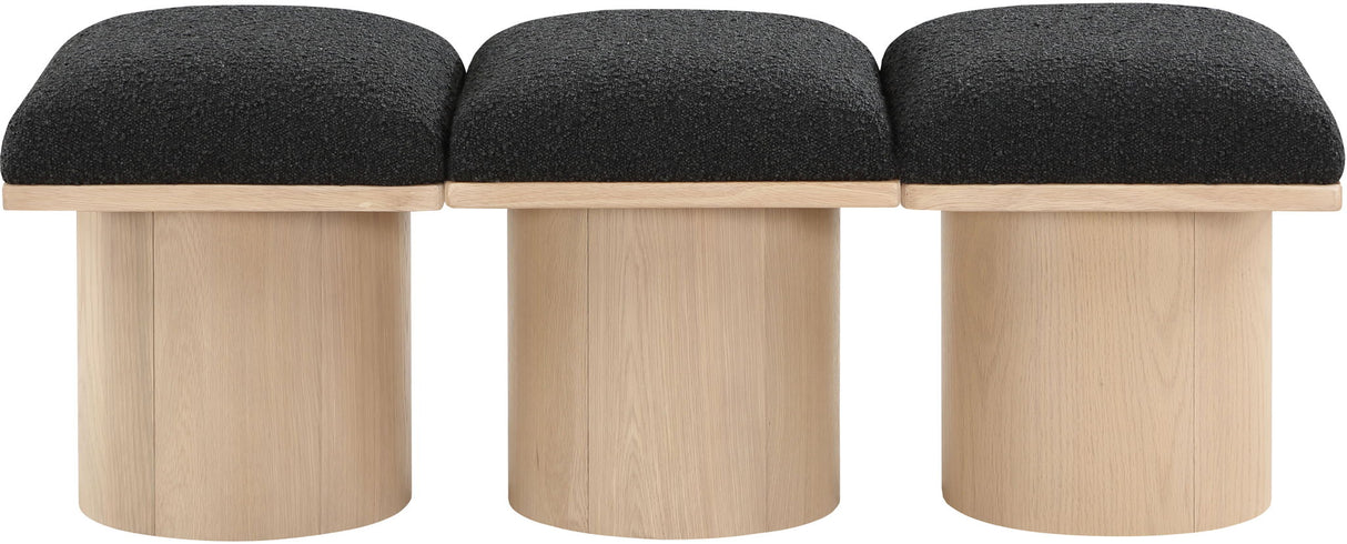 Pavilion - 3 Piece Modular Bench With Natural Base