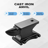 100 Lbs Single Horn Anvil - Black