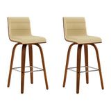 Vienna - 26" Swivel Counter Stool - Walnut Wood