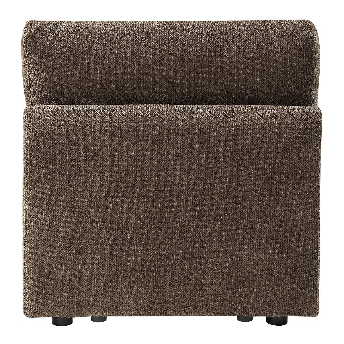 Theodore - Modular Armless Chair - Brown Chenille