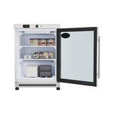 24 in. Commercial Countertop Display Freezer in White with Stainless Steel and Glass Door, 4.6 Cu. ft. (KM-MDF46GD)