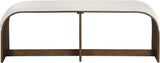 Sable - 52" Velvet Performance Fabric Upholstered Bench