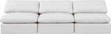 Indulge - Faux Leather 3 Seat Modular Armless Sofa