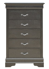 Sleek Transitional Chest - Metal Black