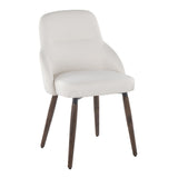 York - Upholstered Chair (Set of 2) - Dark Walnut Wood Legs