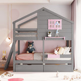 Bunk Bed With Playhouse Roof And Window