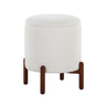 Daniella - Wood Storage Ottoman
