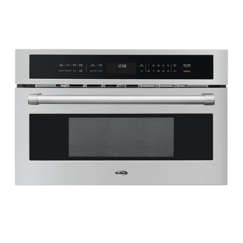 30 in. Built-In Microwave with Convection Oven and Air Fryer, 1.6 cu. ft. Capacity in Stainless-Steel (KM-CWO30-SS)