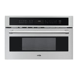 30 in. Built-In Microwave with Convection Oven and Air Fryer, 1.6 cu. ft. Capacity in Stainless-Steel (KM-CWO30-SS)