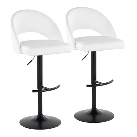 Renee - Adjustable Barstool (Set of 2) - Black Base