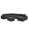 Sectional, Large Arms, Toss Pillows Included
