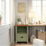 Drawer File - Sage Green / Fruitwood