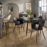 Clara - Dining Table - Black And Clear