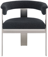 Romeo - Boucle Dining Chair With Silver Base (Set of 2)