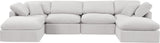 Indulge - Velvet 6 Piece Modular Double Chaise Sectional