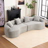 4 Seater Sofa With Fabric, 30D, 60 Hardness Full Sponge, 4 Pillow For Living Room, Home Furniture Sleeper Sectional Sofa For Apartment