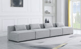 Cube - Linen Modular 4 Seat Armless Sofa