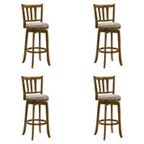 Wren - Modern Farmhouse Swivel Wood Bar Height Kitchen Bar Stool