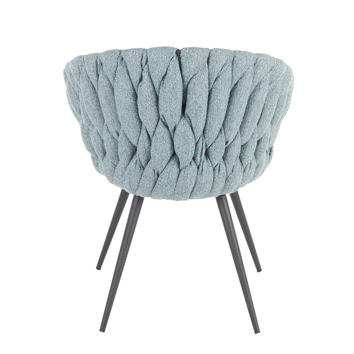 Matisse - Braided Contemporary Faux Leather Seat Chair