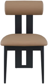 Dario - Faux Leather Dining Chair With Black Frame (Set of 2)