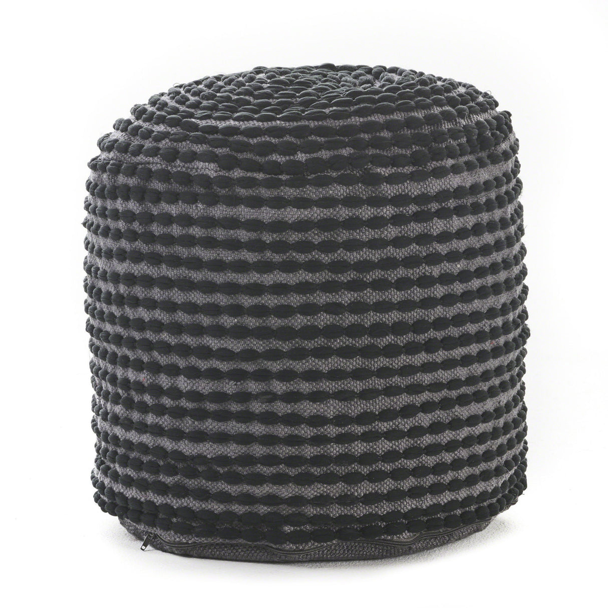 River - Handcrafted Cylindrical Pouf Water Resistant Fabric