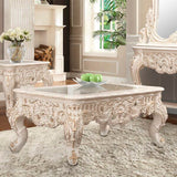 HD-998I - Coffee Table - Ivory With Gold Highlights