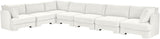 Hammond - Velvet Performance Fabric Upholstered 7 Piece Sectional